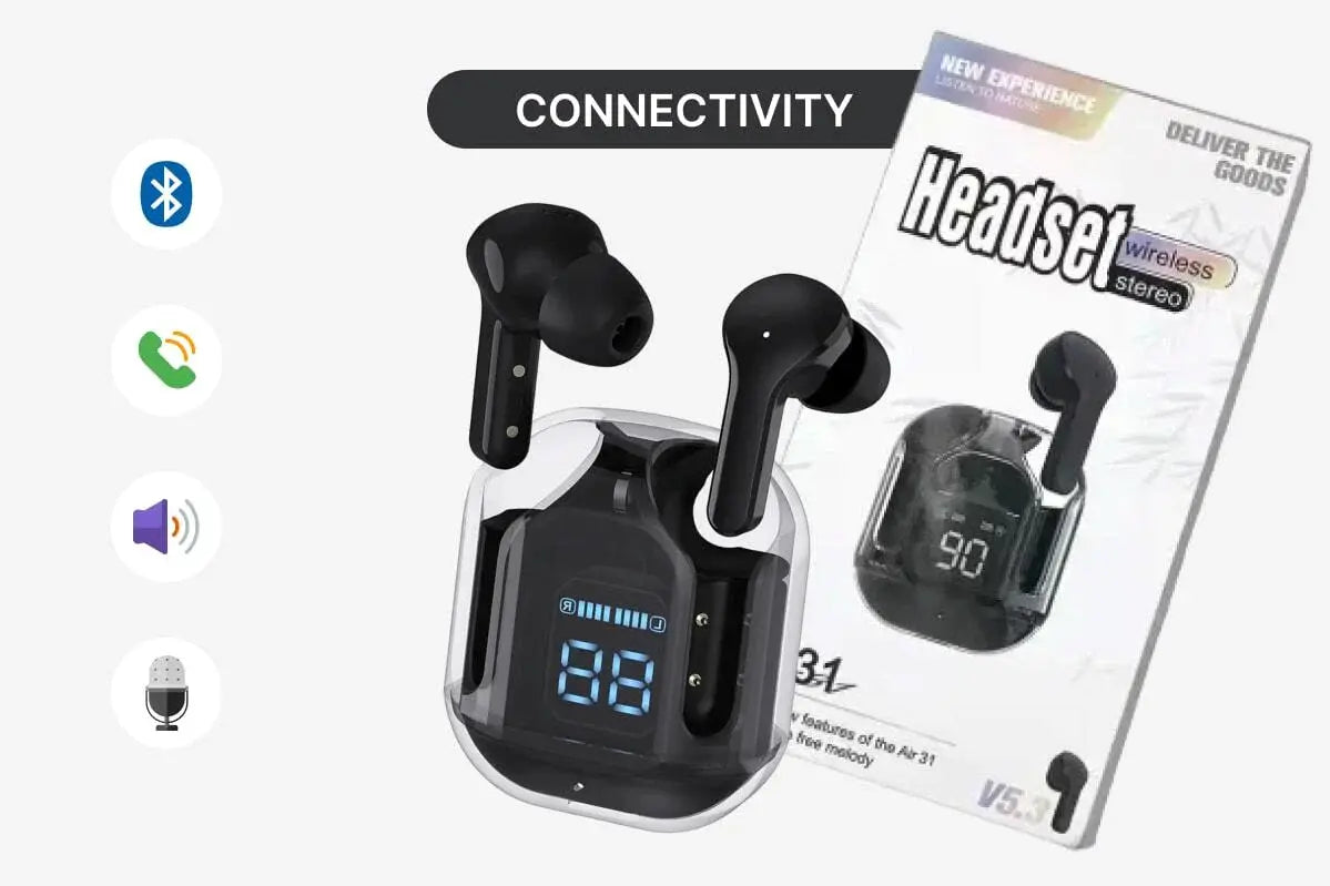 Air 31 Airpods Wireless Bluetooth Earbuds Headset airpods Taha Collection