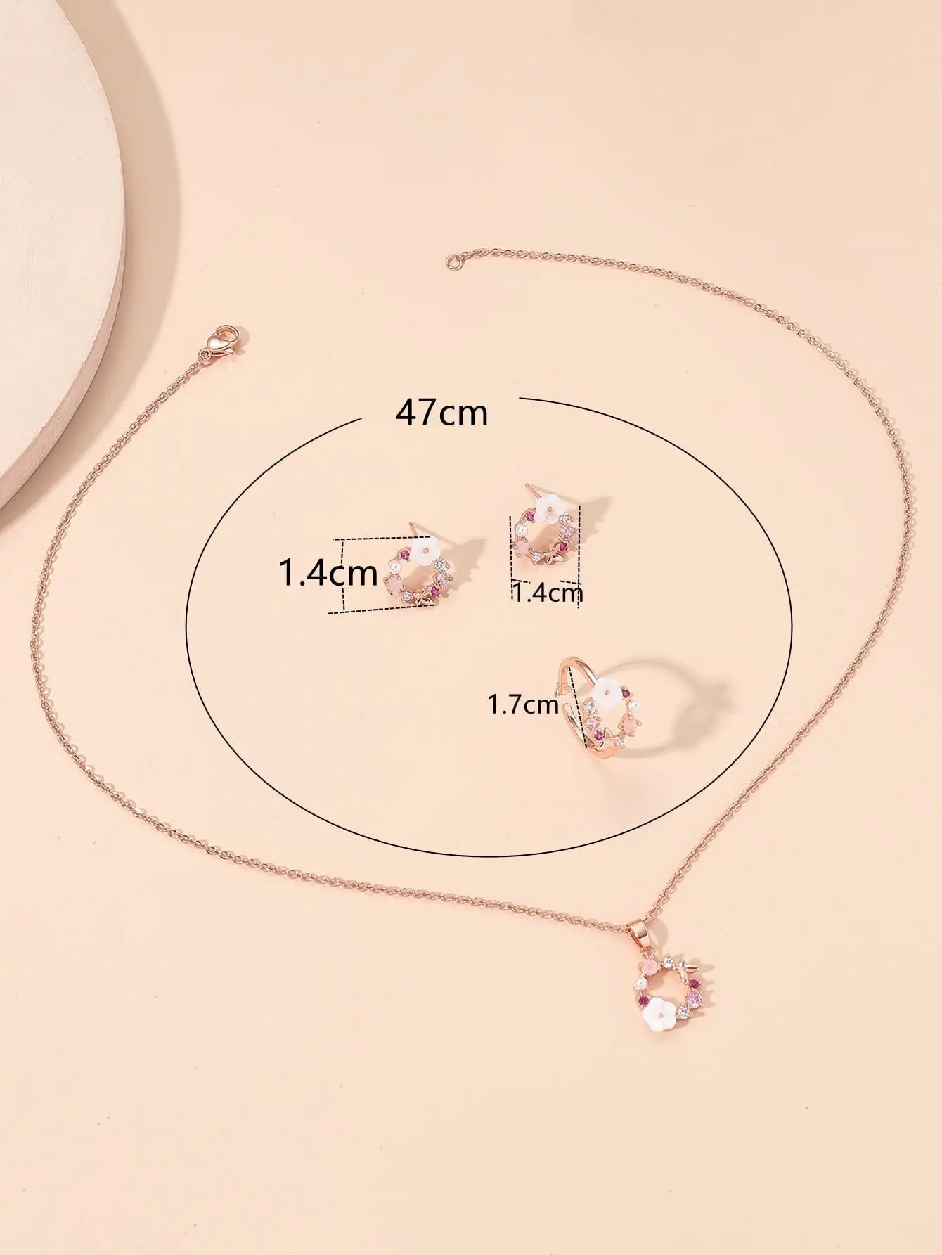 4 Pieces Rose Gold Taha Collection