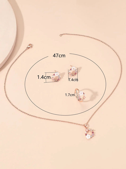 4 Pieces Rose Gold Taha Collection